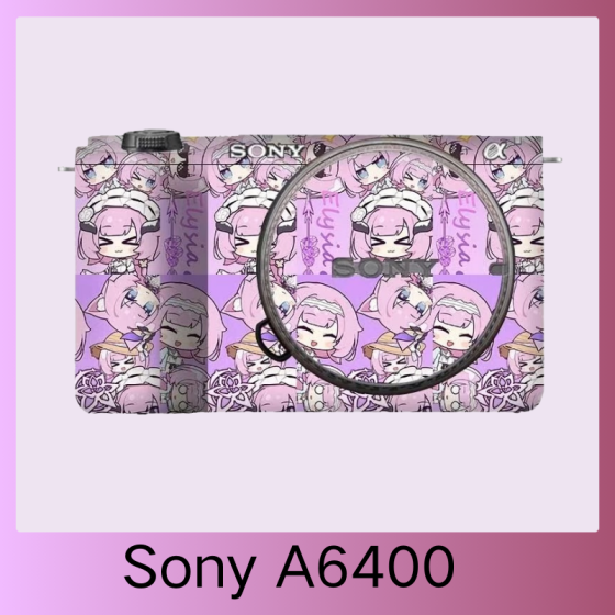 Corpo da Sony A6400  - Pele câmera, adesivo câmera - com alta resistência a arranhões, à prova d'água e com design elegante.