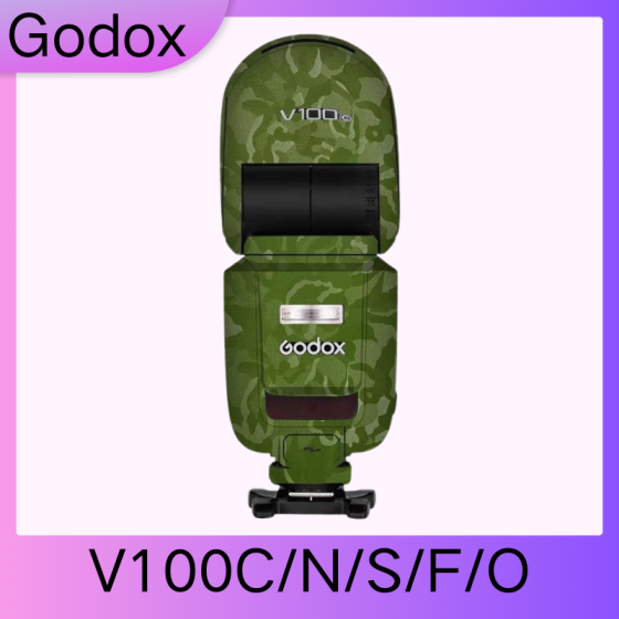 Flash Godox  V100  - Pele câmera, adesivo câmera - com alta resistência a arranhões, à prova d'água e com design elegante.